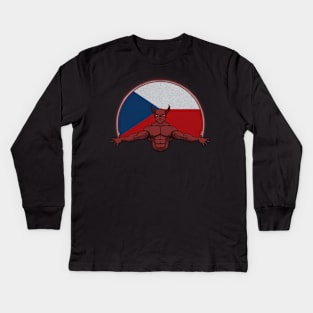 Devil Czech Republic Kids Long Sleeve T-Shirt